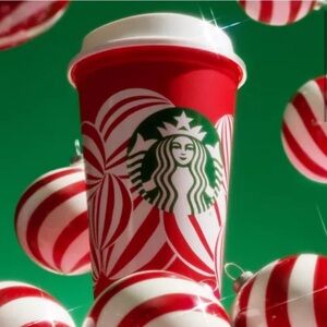 NEW 2024 STARBUCKS Holiday Reusable Coffee Cup